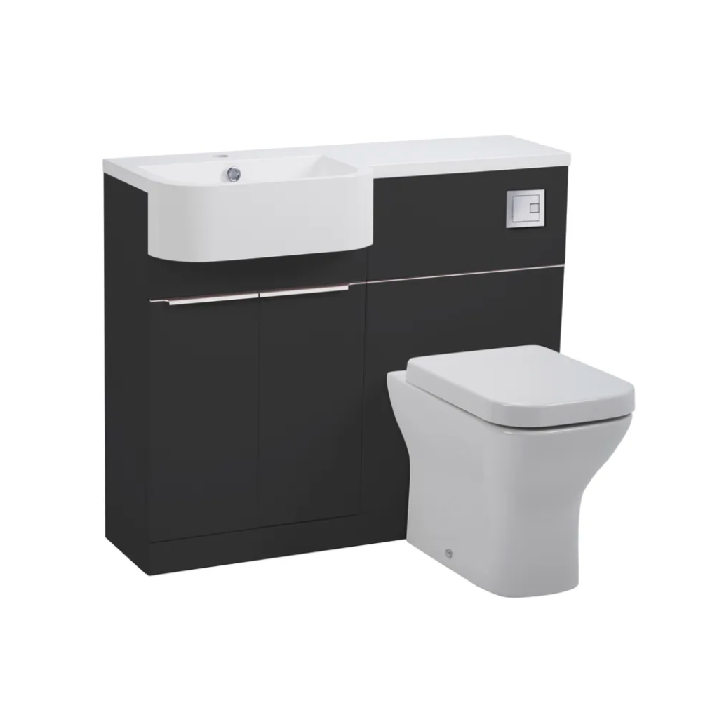 Tavistock - Match Toilet & Vanity Combined Furniture Unit - Matt Viridian Green