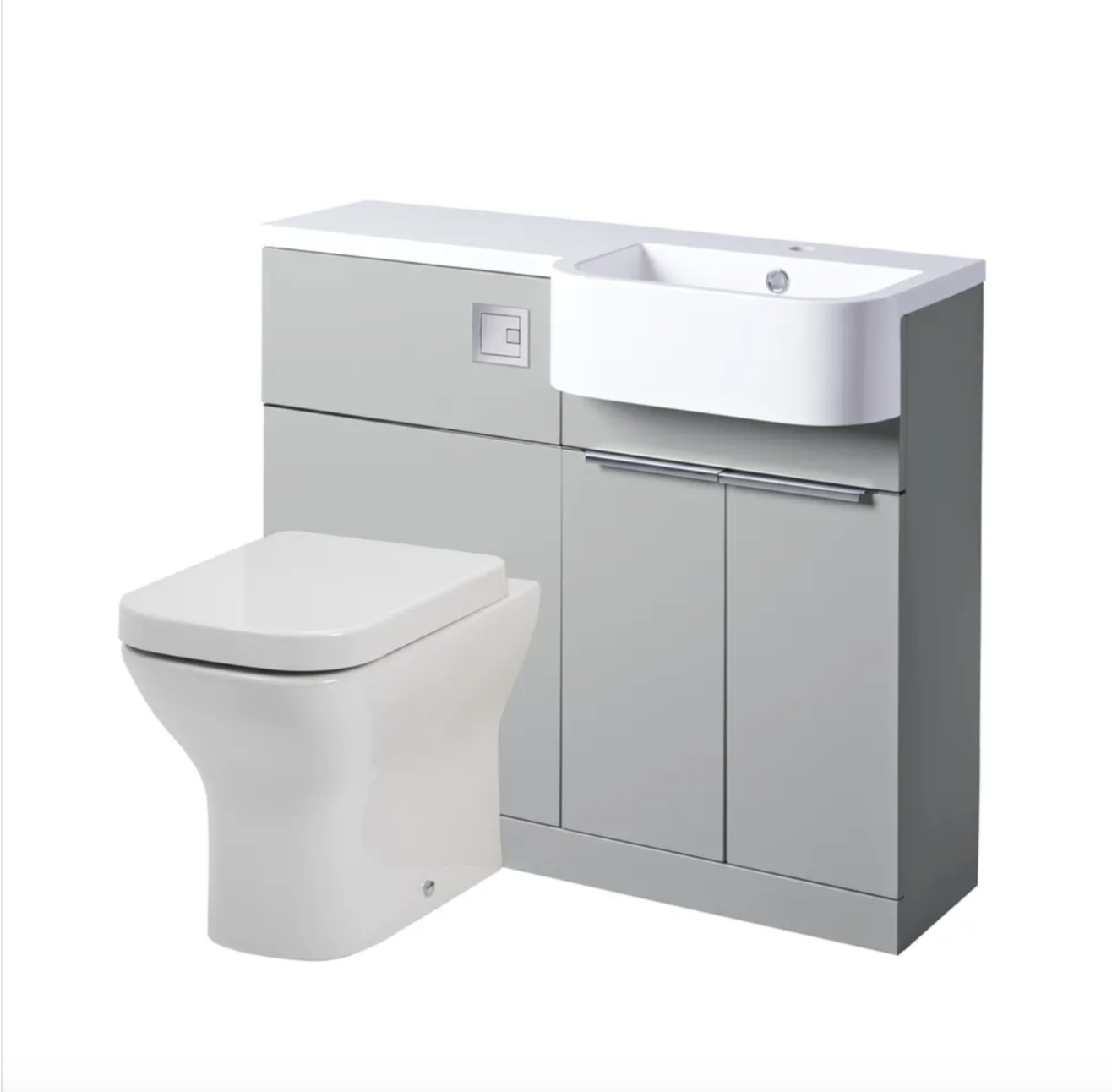 Tavistock - Match Toilet & Vanity Combined Furniture Unit - Matt Viridian Green