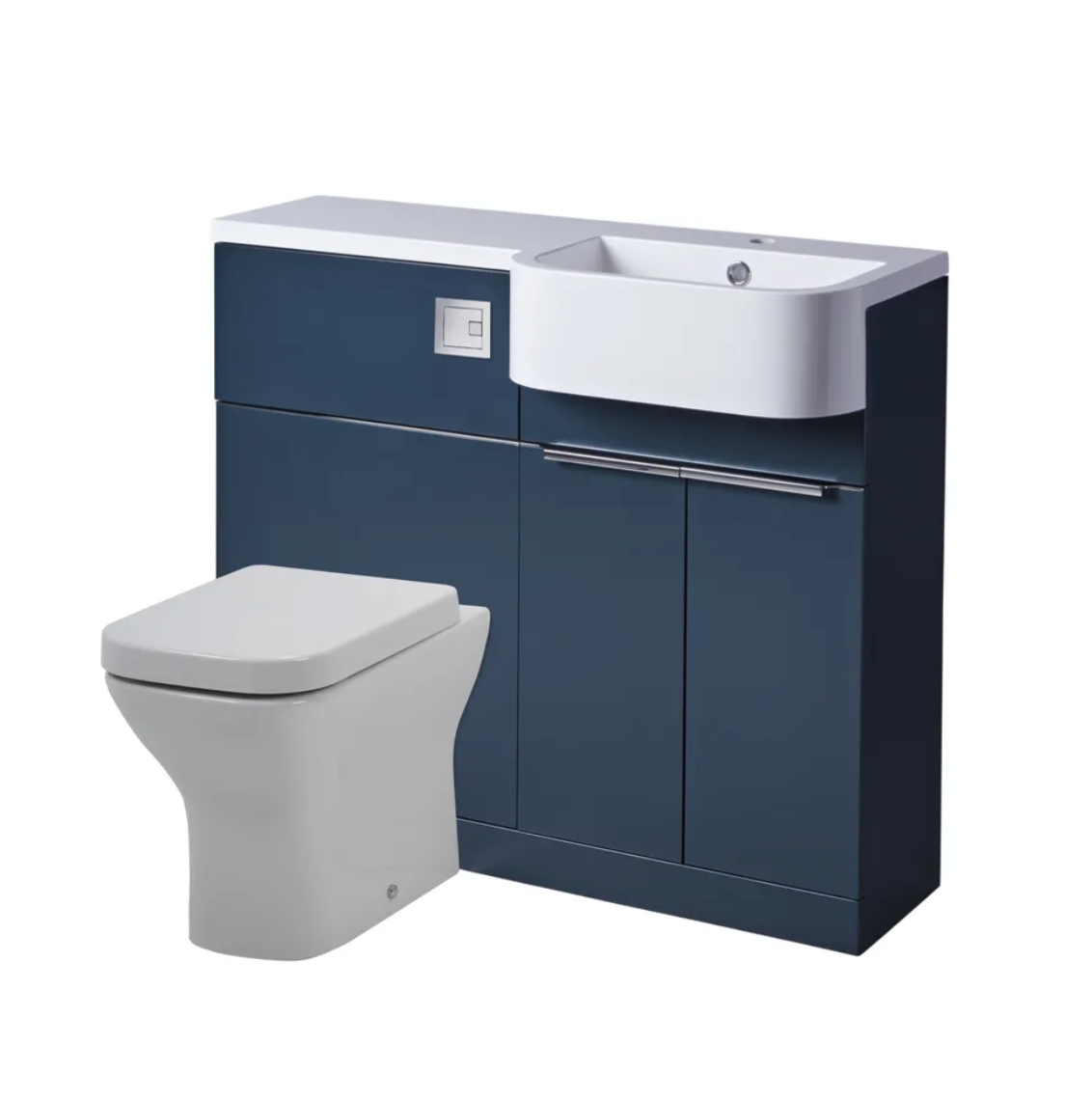 Tavistock - Match Toilet & Vanity Combined Furniture Unit - Matt Viridian Green