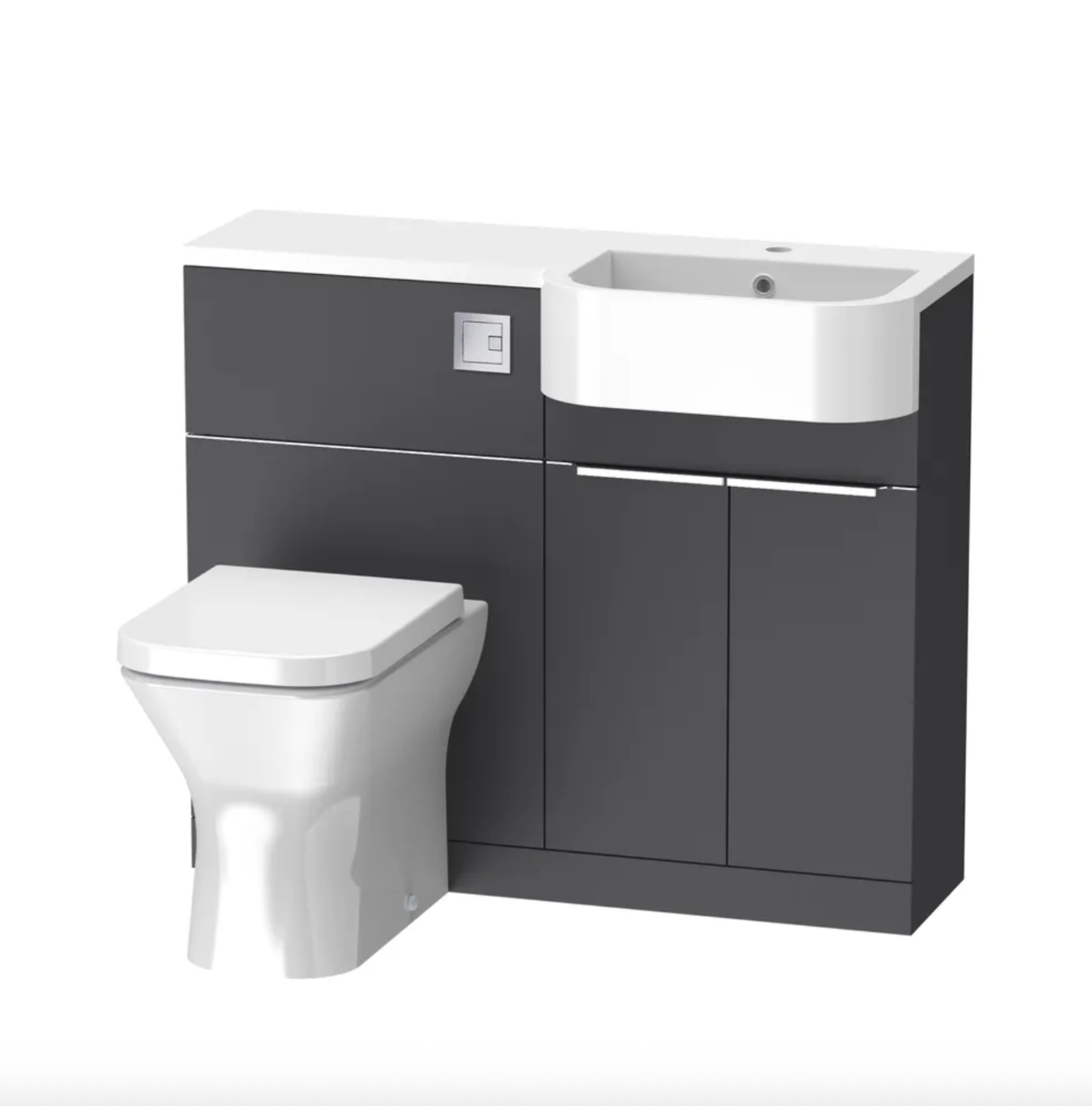 Tavistock - Match Toilet & Vanity Combined Furniture Unit - Matt Viridian Green