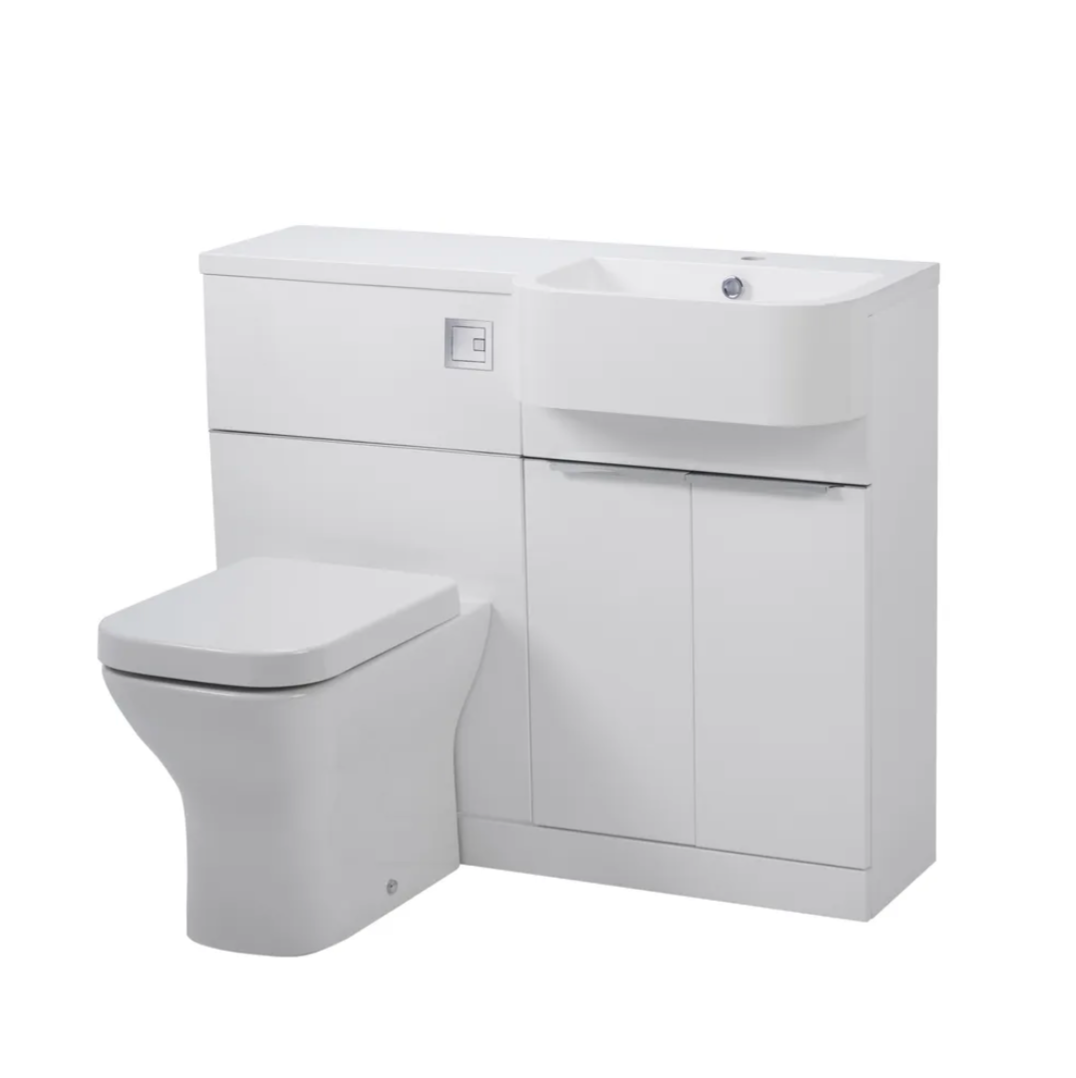 Tavistock - Match Toilet & Vanity Combined Furniture Unit - Matt Viridian Green