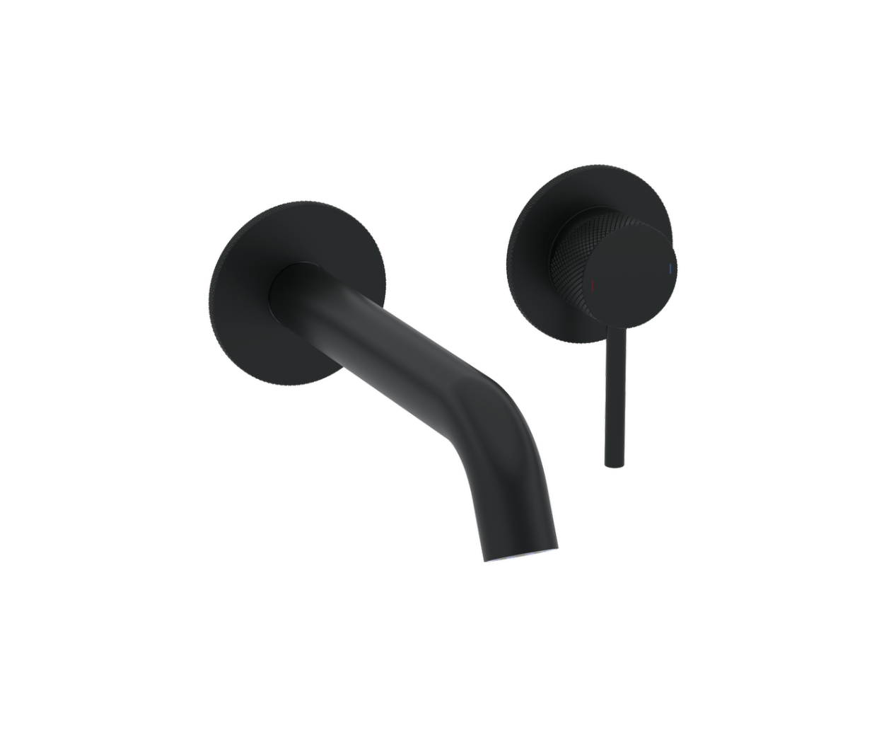 Hib - Atlas Luxe Wall Mounted Mixer - Matt Black