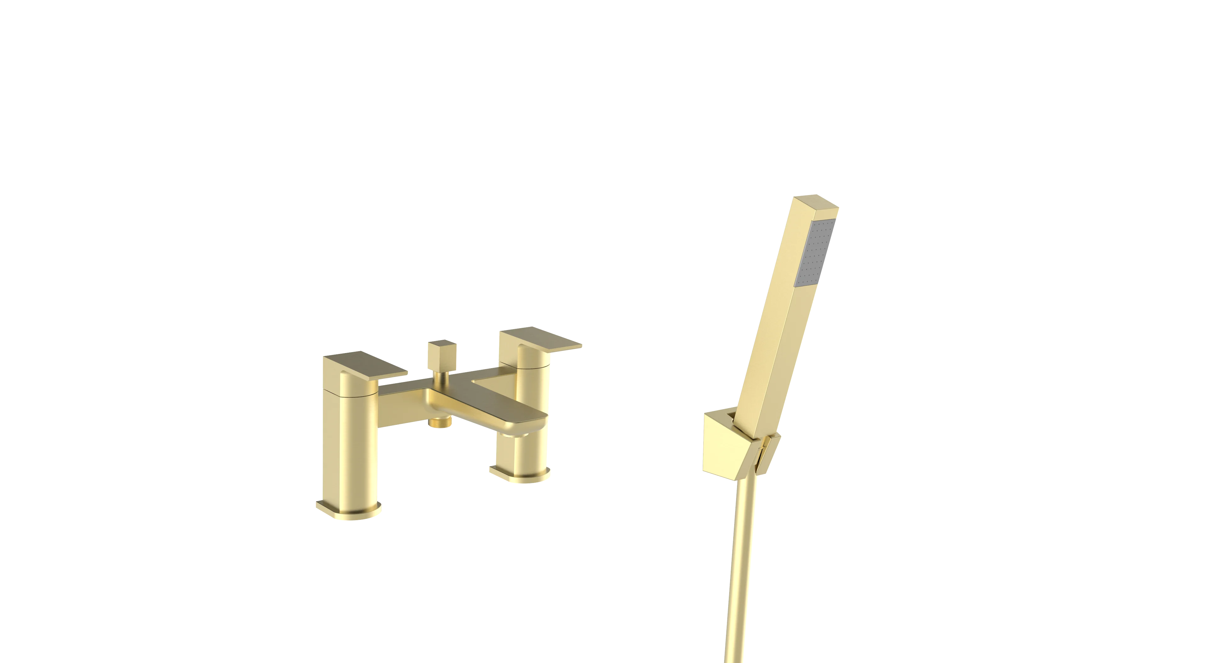Kartell Kolt Bath Shower Mixer Brushed Brass