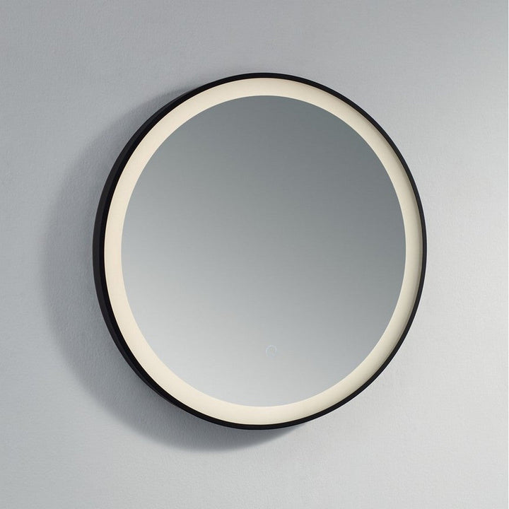 Kartell Guadalquivir 600mm Round Illuminated LED Mirror - Black Glass