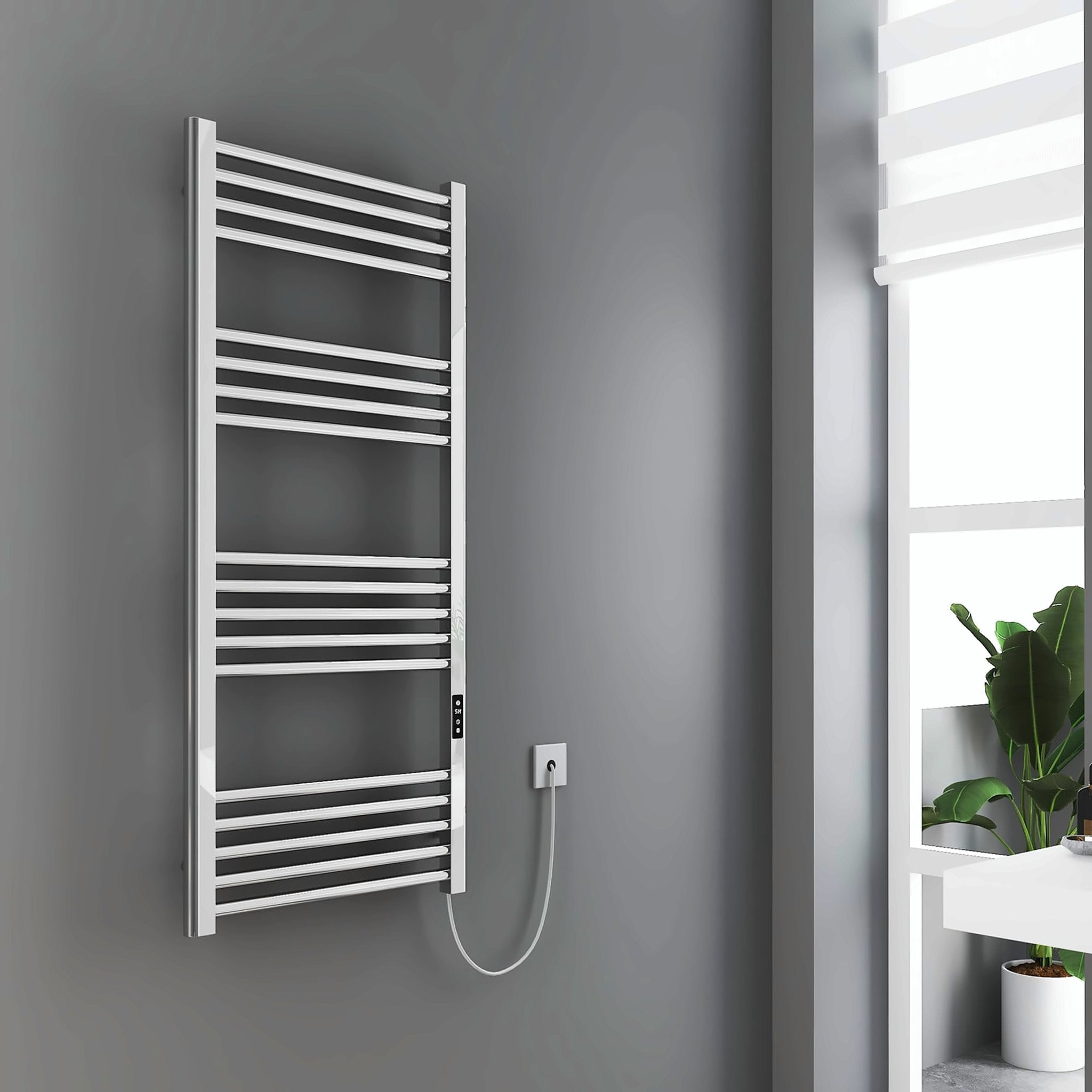 Tailored Bathrooms Paloma electric towel warmer in Chrome