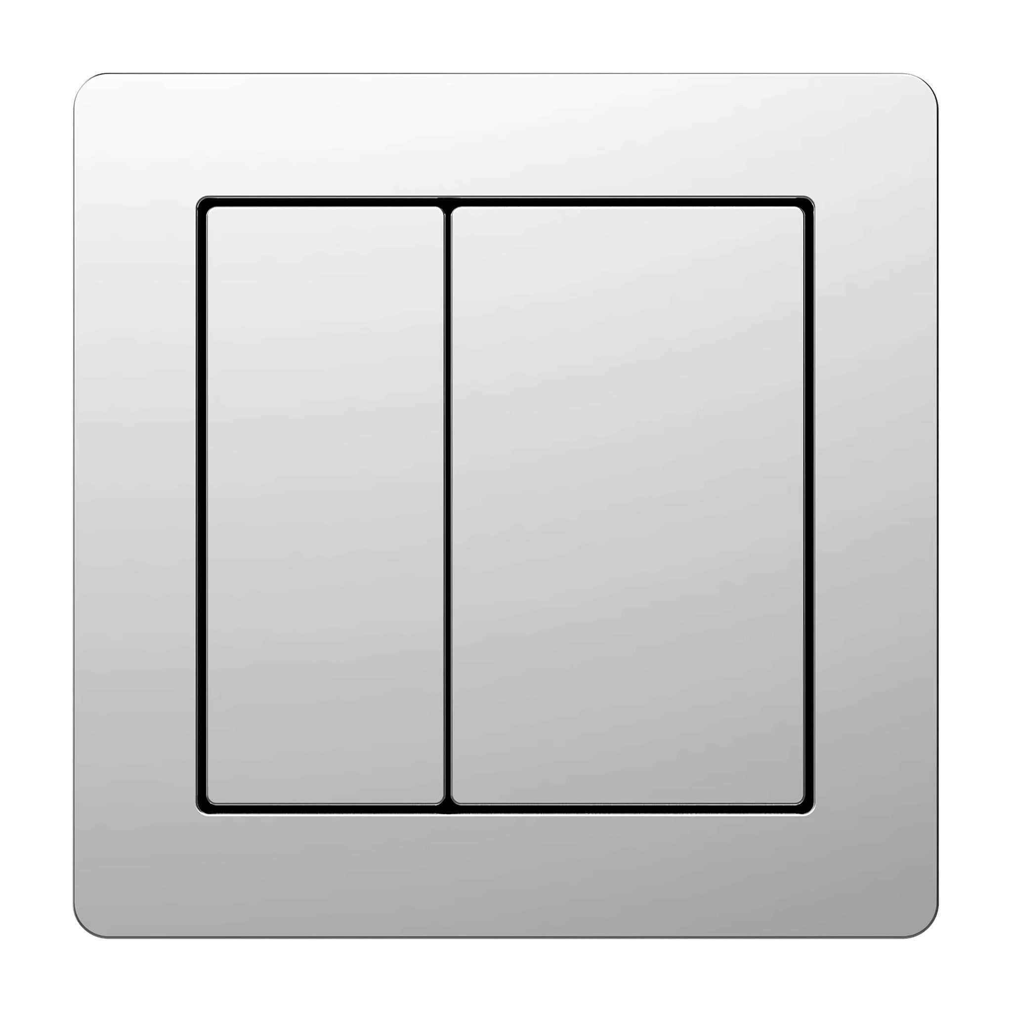 Tailored Bathrooms Plumb Essentials 78mm square flush button in Chrome