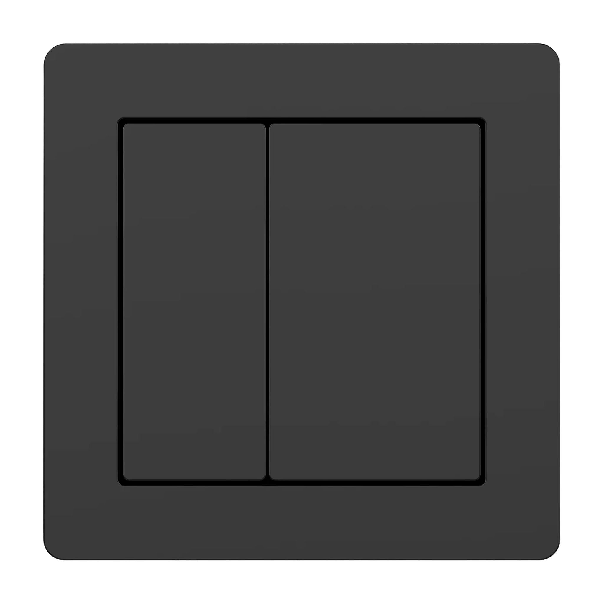 Tailored Bathrooms Plumb Essentials 78mm square flush button in Black