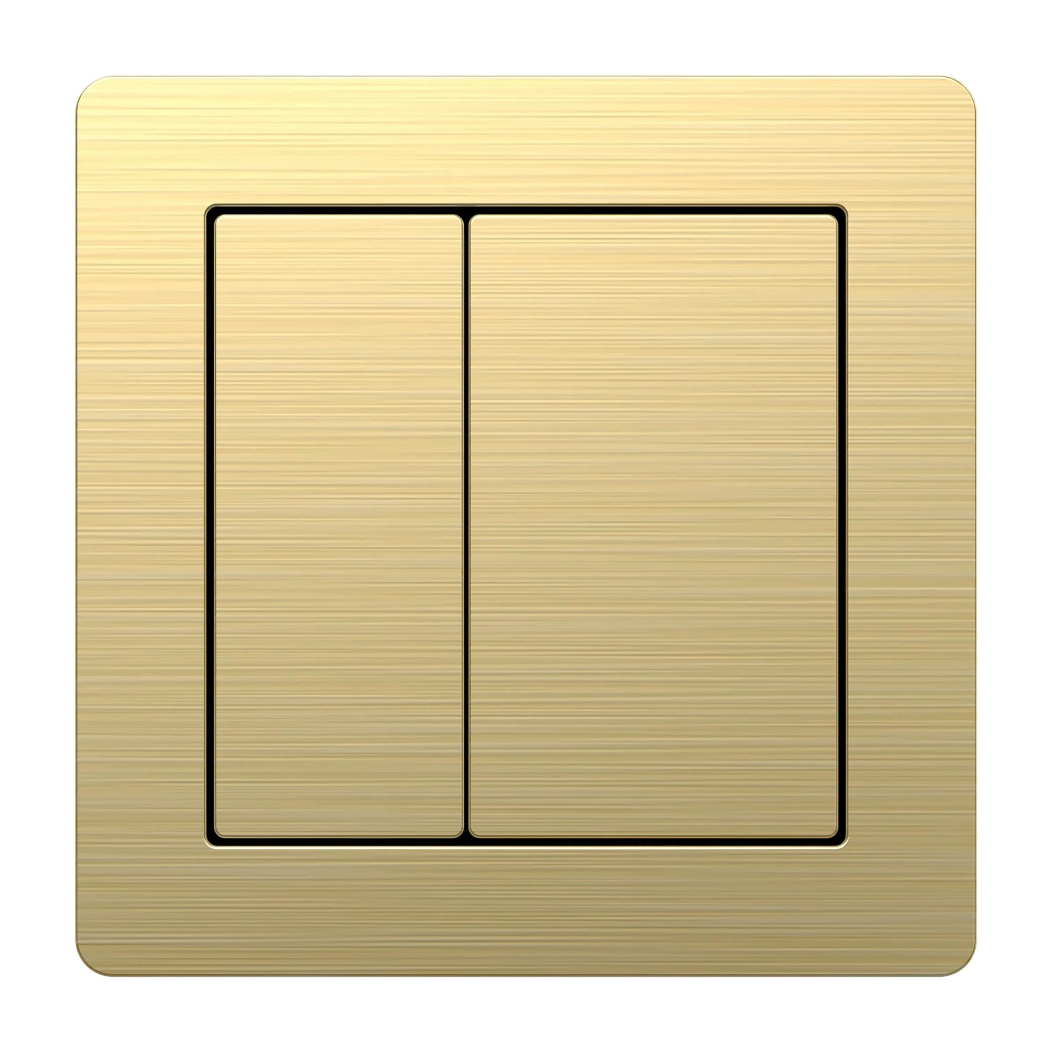 Tailored Bathrooms Plumb Essentials 78mm square flush button in Brushed Brass