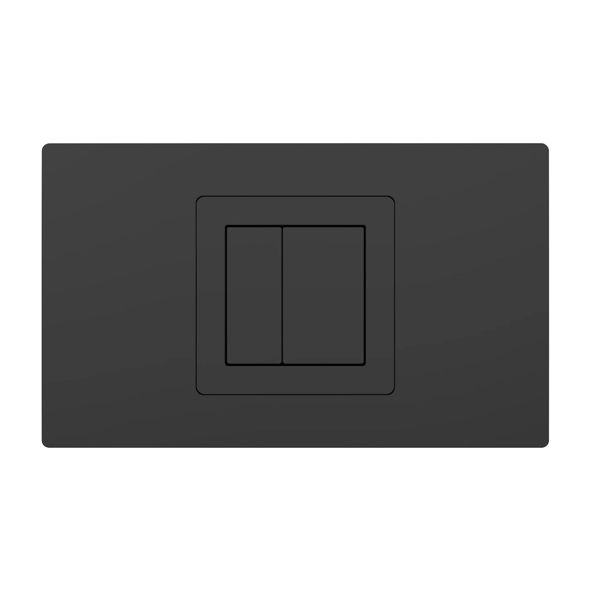 Tailored Bathrooms Plumb Essentials 200 x 120mm flush button plate and button set in Black