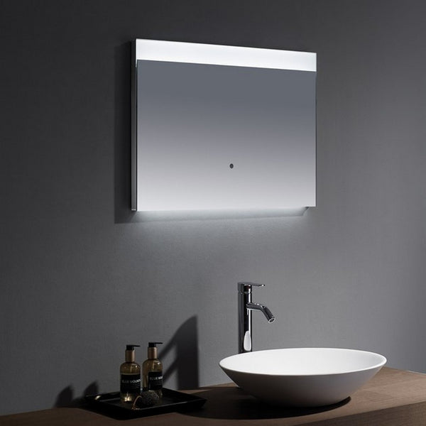 Kartell Esla 500mm x 700mm Illuminated LED Mirror - Clear Glass