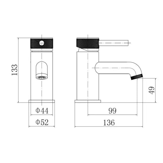 Trisen - Verdura Basin Mixer - Chrome (No Waste)