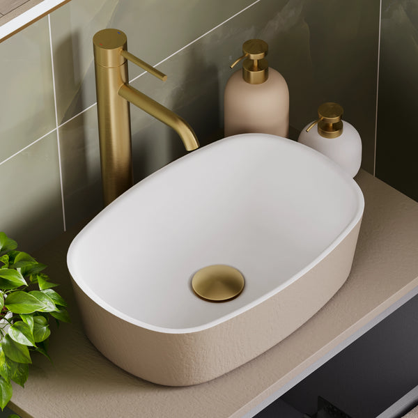 Hib Terra Vessel Basin - Beige Clay
