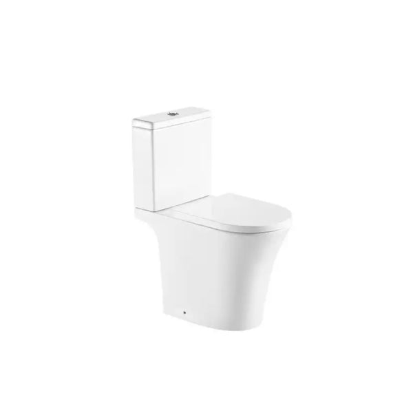 Kartell Kameo C/C Rimless Comfort Height WC Pan with Cistern and Soft Close Seat, White