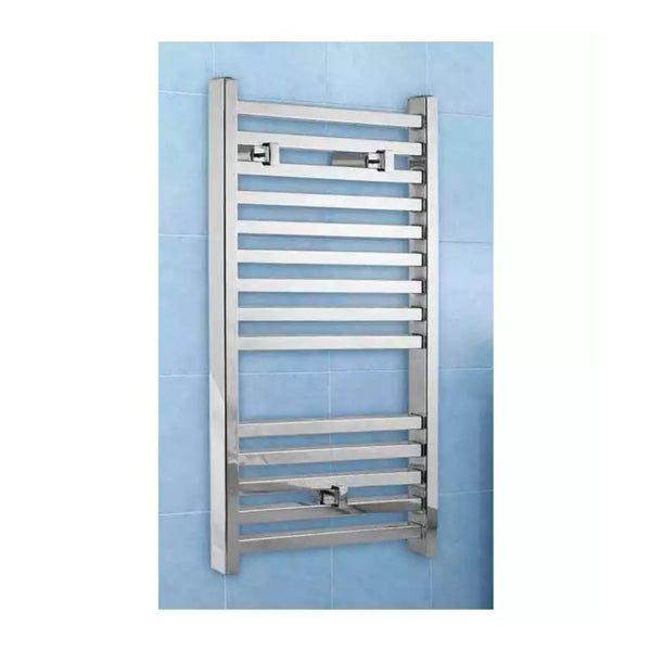 Lazzarini Todi Chrome Carbon Steel Designer Heated Towel Rail - 1703mm H x 500mm W