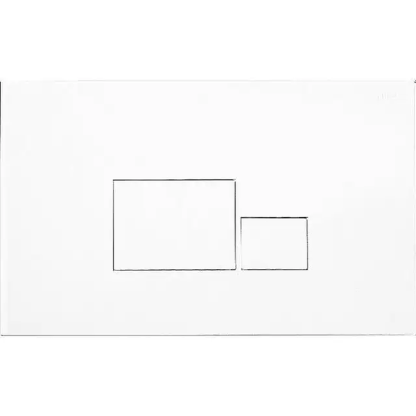 Kartell Rectangular-Shape True Flushplate White Finish