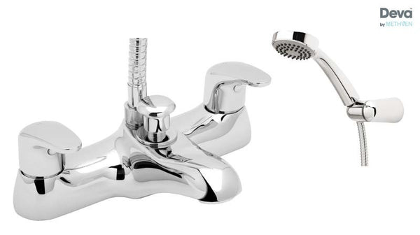 Methven Deva Adore Brass Deck Mounted Bath Shower Mixer