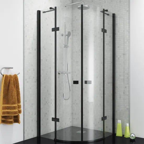 Aquadart Venturi 8+ Minimal Hinged Door Quad 1000 Black