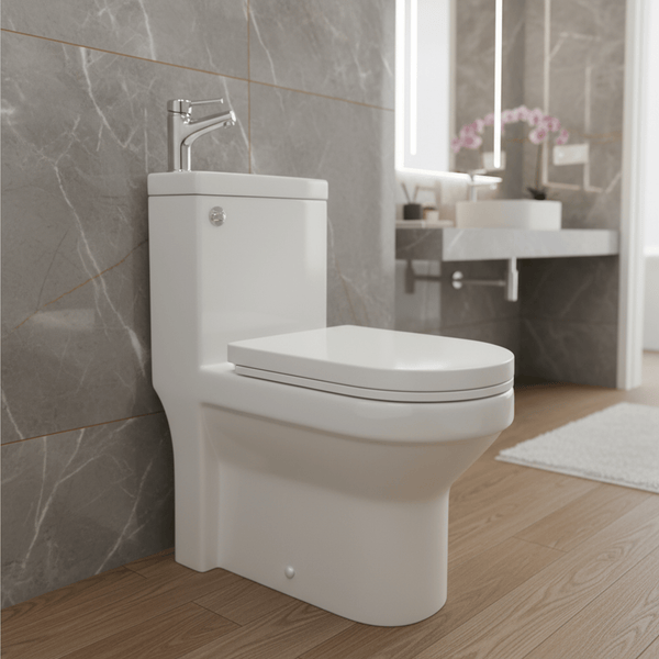 Arley 1pc Integrated Toilet & Basin Comes With Tap