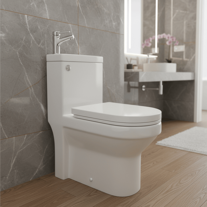 Arley 1pc Integrated Toilet & Basin Comes With Tap