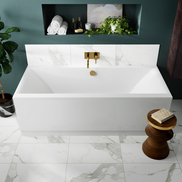 Nuie Asselby Square Double Ended Bath 1700mm x 700mm