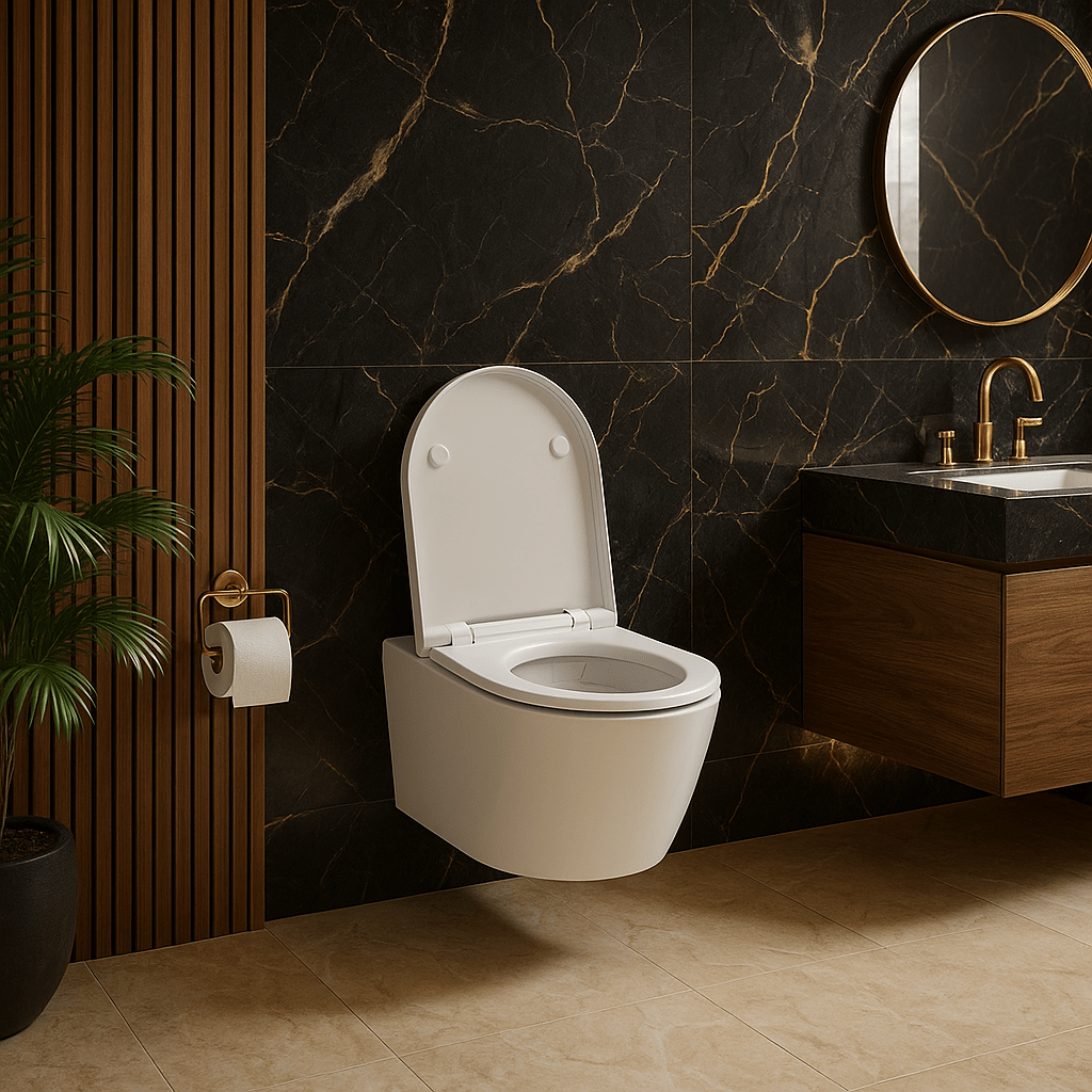 Balmorals London Zaffiro Wall Hung Shower WC Pan - Tradeplumbing