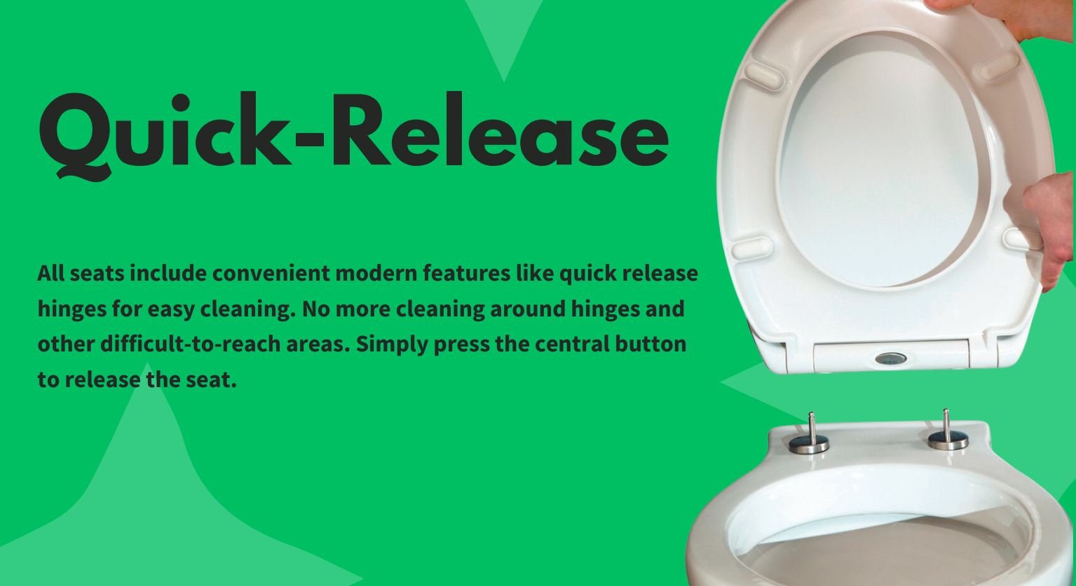 Base Comite Soft Close T - Seat with Quick - Release - White