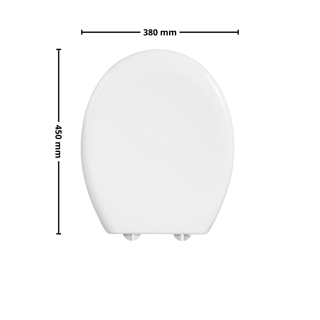 Base Comite Soft Close T - Seat with Quick - Release - White