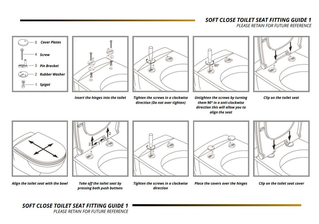 Base Comite Soft Close T - Seat with Quick - Release - White