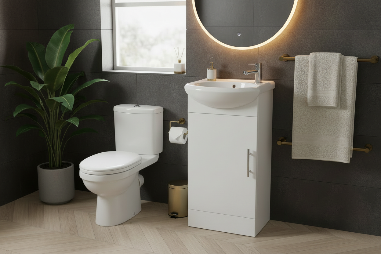 Bathroom Suite with Mirror