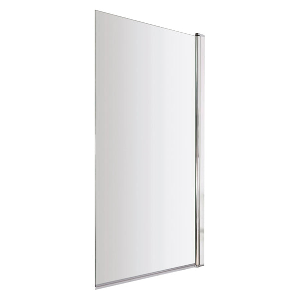 BC Design Straight Bath Screen - 1435mm L x 790mm W, Polished Chrome