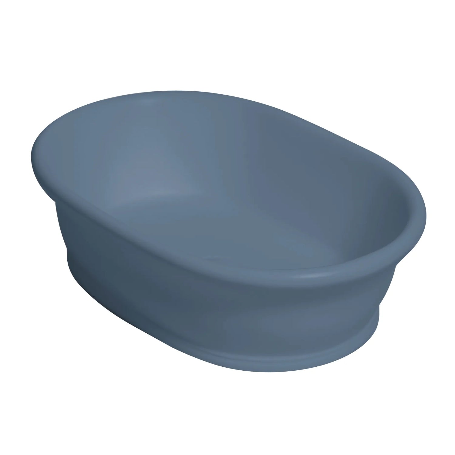 BC Designs Aurelius/Bampton Cian Solid Surface Countertop Basin, 535mm W x 390mm D