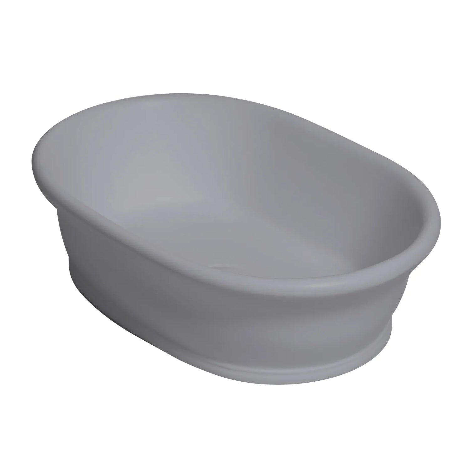 BC Designs Aurelius/Bampton Cian Solid Surface Countertop Basin, 535mm W x 390mm D