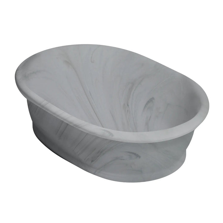 BC Designs Aurelius/Bampton Cian Solid Surface Countertop Basin, 535mm W x 390mm D