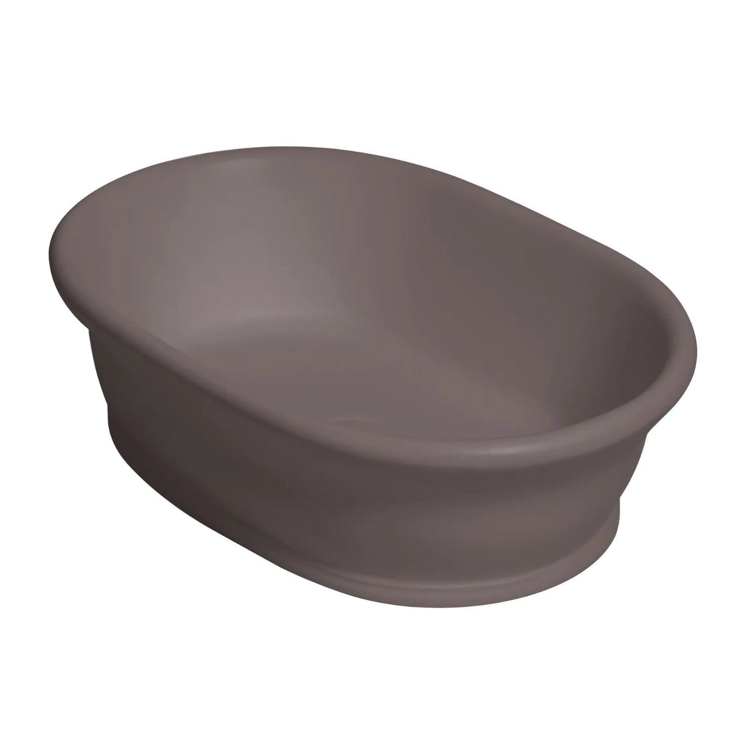 BC Designs Aurelius/Bampton Cian Solid Surface Countertop Basin, 535mm W x 390mm D