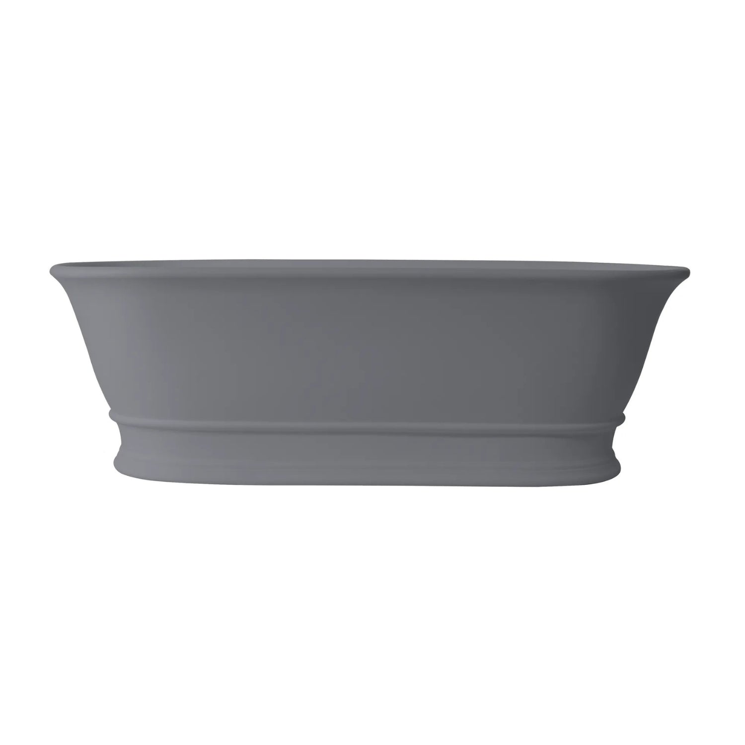 BC Designs Bampton Cian Solid Surface Freestanding Bath - 1555mm L x 740mm W