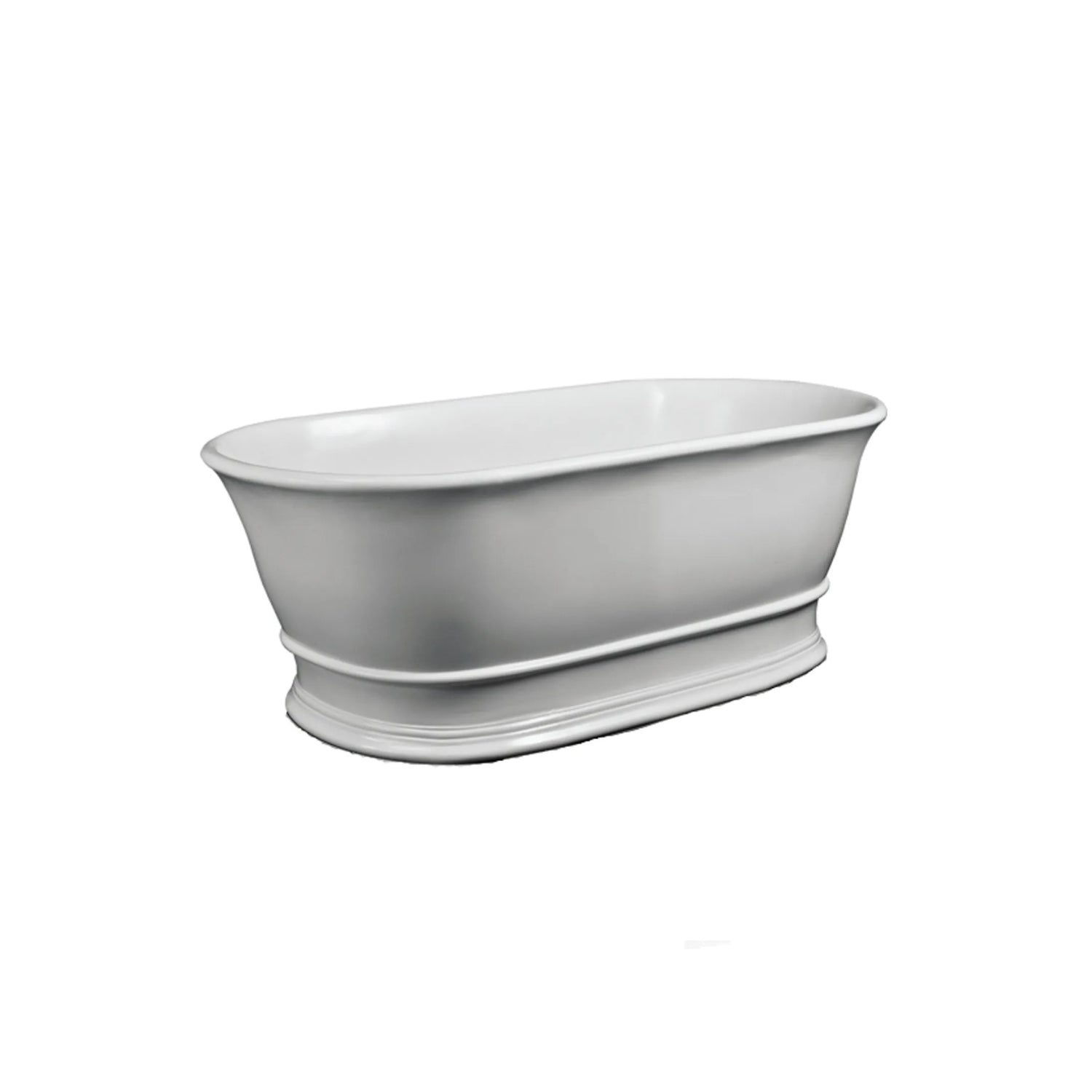 BC Designs Bampton Cian Solid Surface Freestanding Bath - 1555mm L x 740mm W