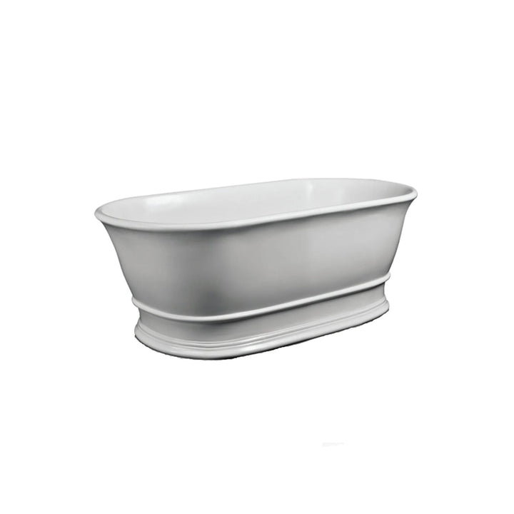BC Designs Bampton Cian Solid Surface Freestanding Bath - 1555mm L x 740mm W