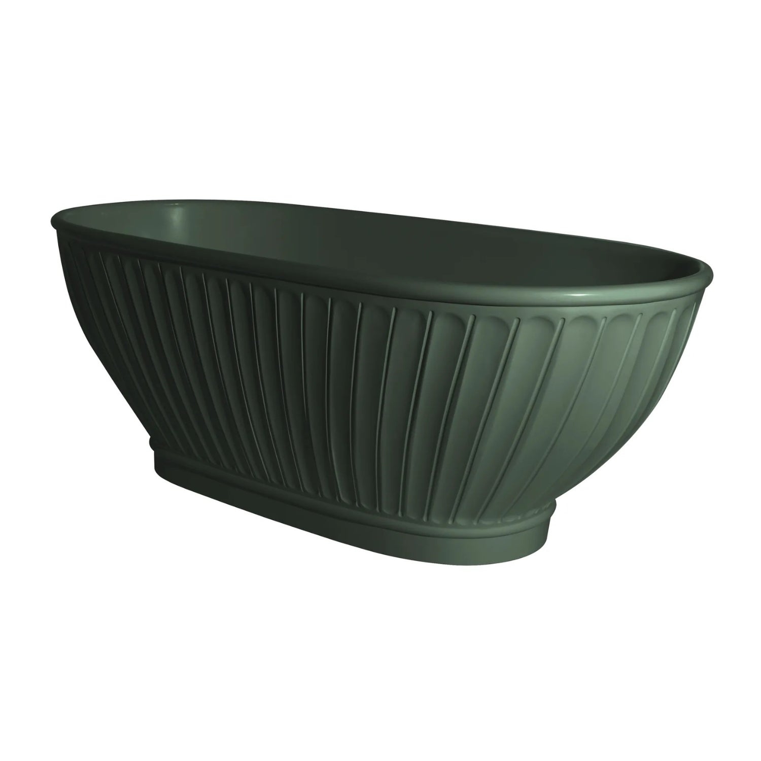 BC Designs Casini Cian Solid Surface Freestanding Bath - 1680mm L x 750mm W