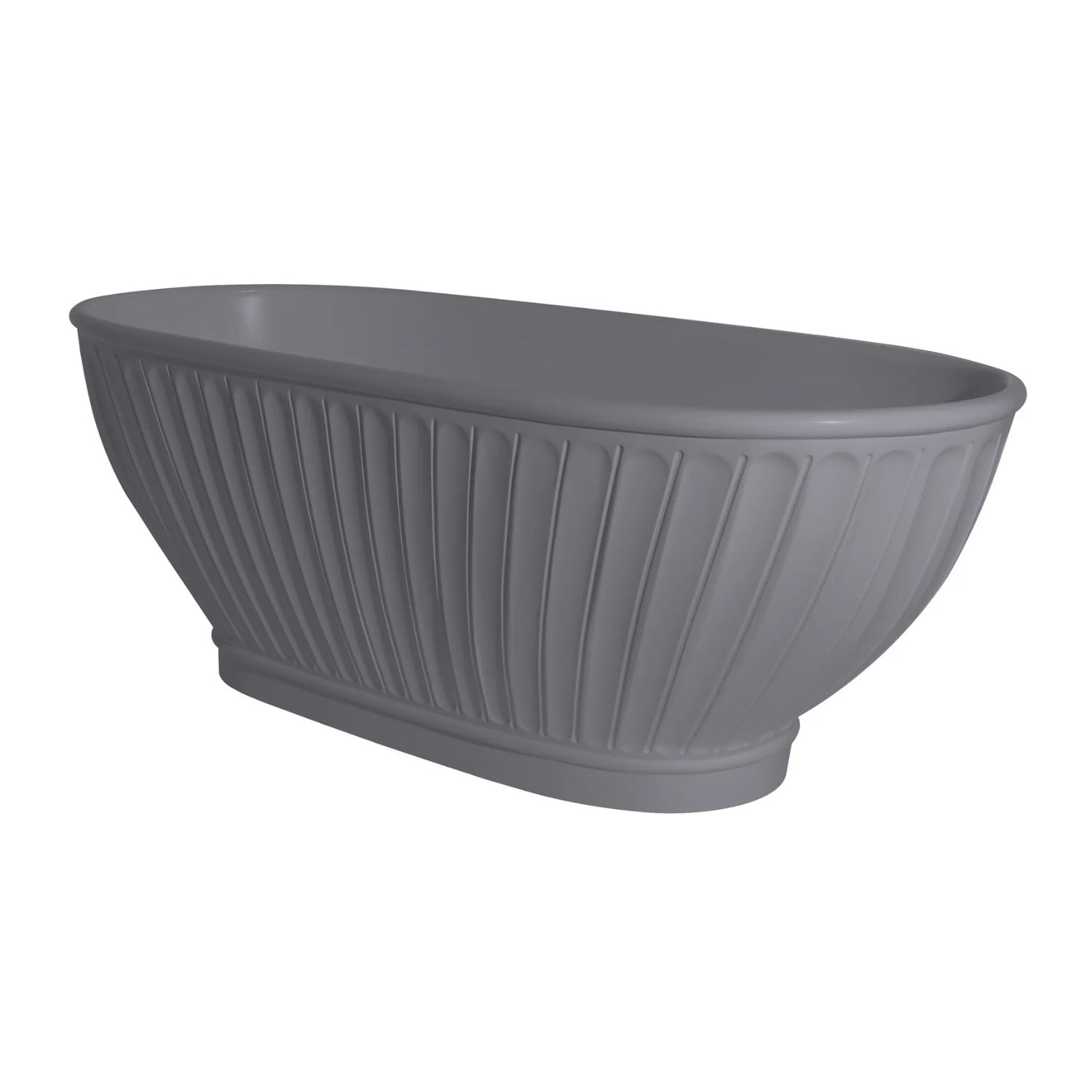 BC Designs Casini Cian Solid Surface Freestanding Bath - 1680mm L x 750mm W