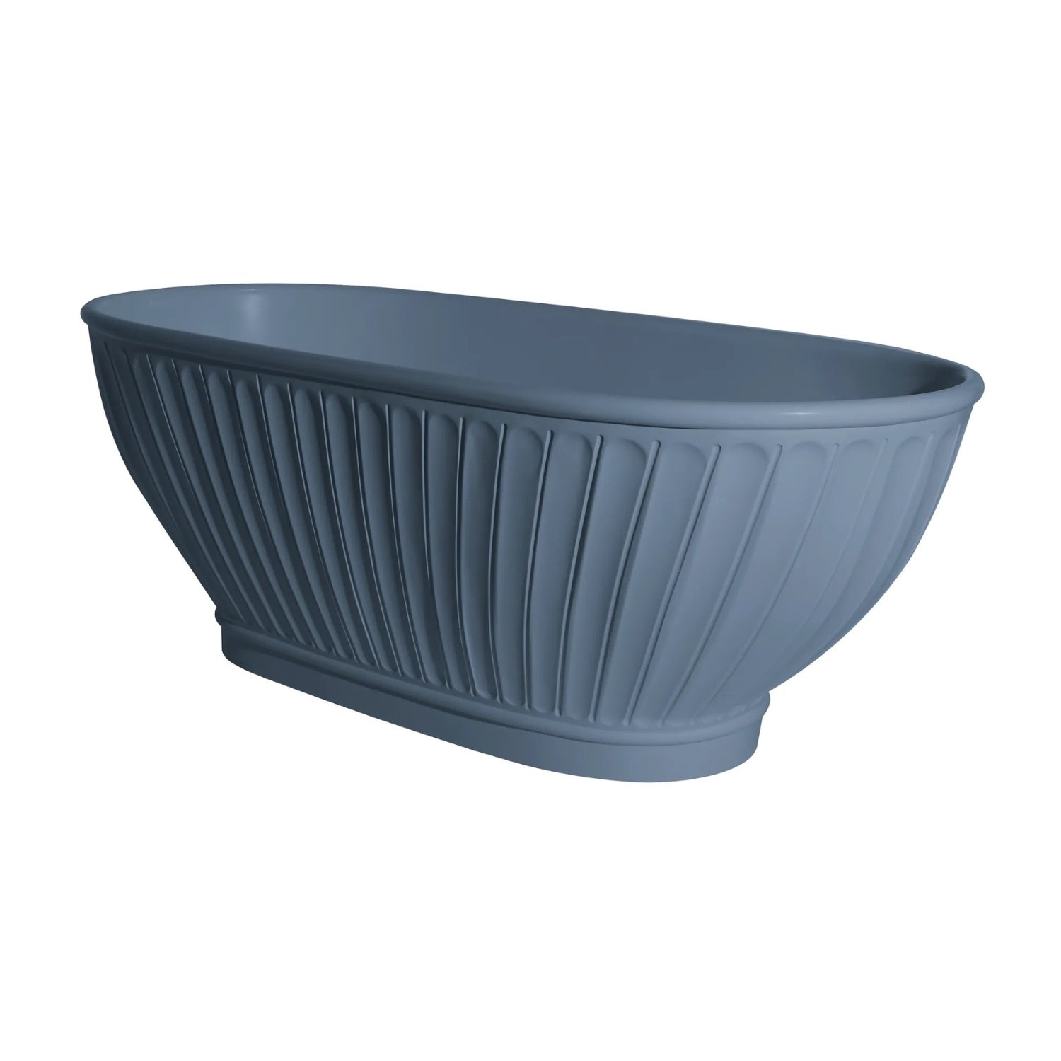 BC Designs Casini Cian Solid Surface Freestanding Bath - 1680mm L x 750mm W