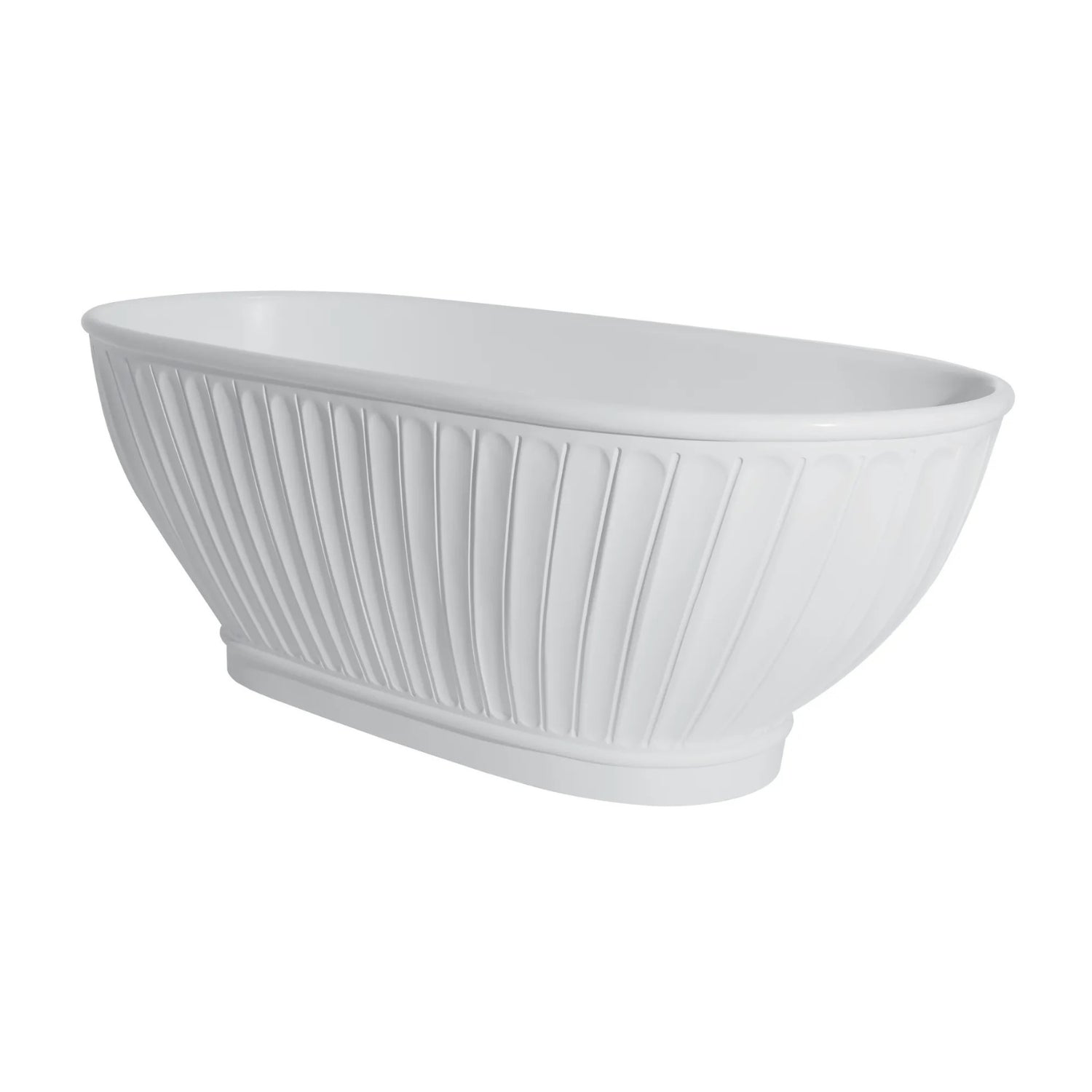 BC Designs Casini Cian Solid Surface Freestanding Bath - 1680mm L x 750mm W