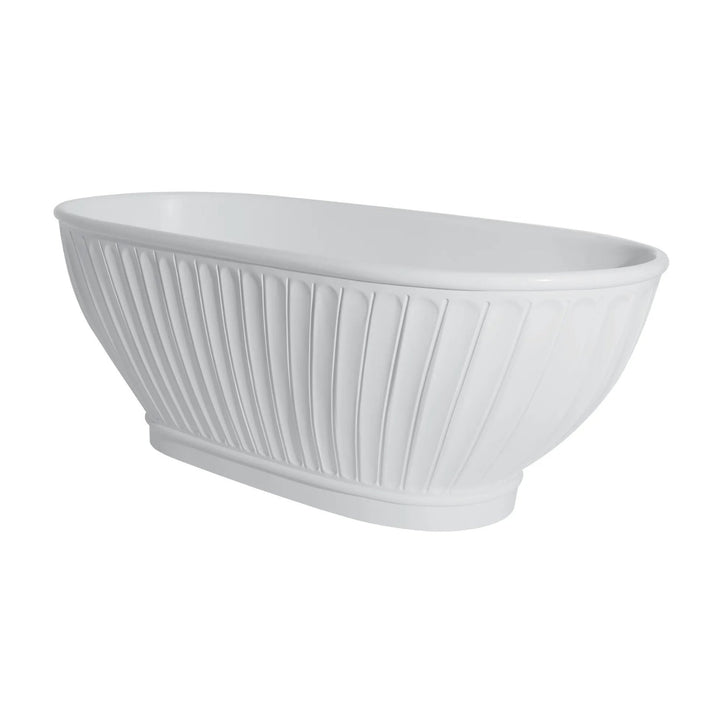 BC Designs Casini Cian Solid Surface Freestanding Bath - 1680mm L x 750mm W