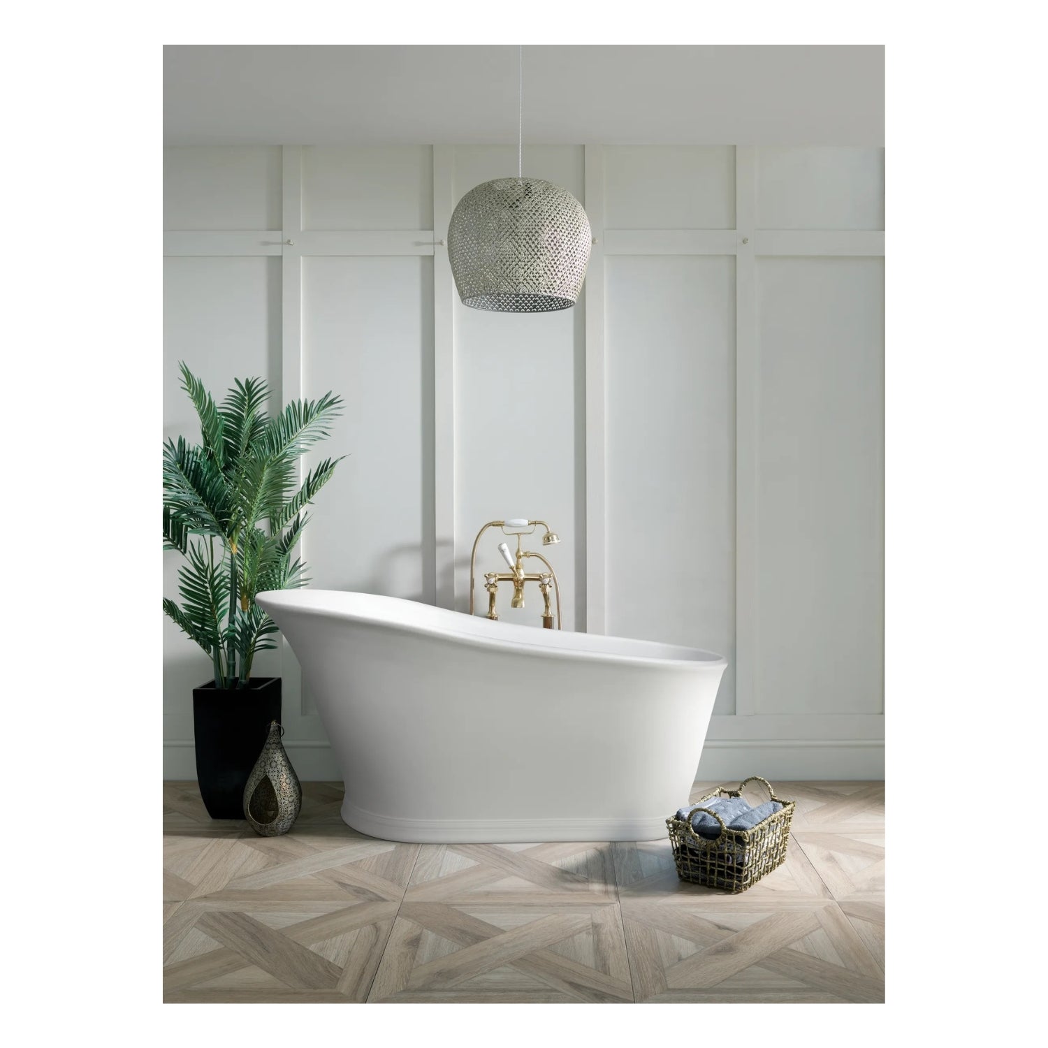 BC Designs Cian Slipper Traditional Freestanding Bath - 1590mm L x 785mm W