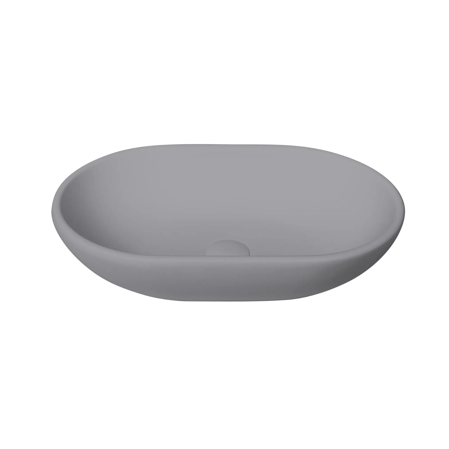 BC Designs Crea Vanity Top Mounted Cian Solid Surface Countertop Basin - 575mm x 145mm