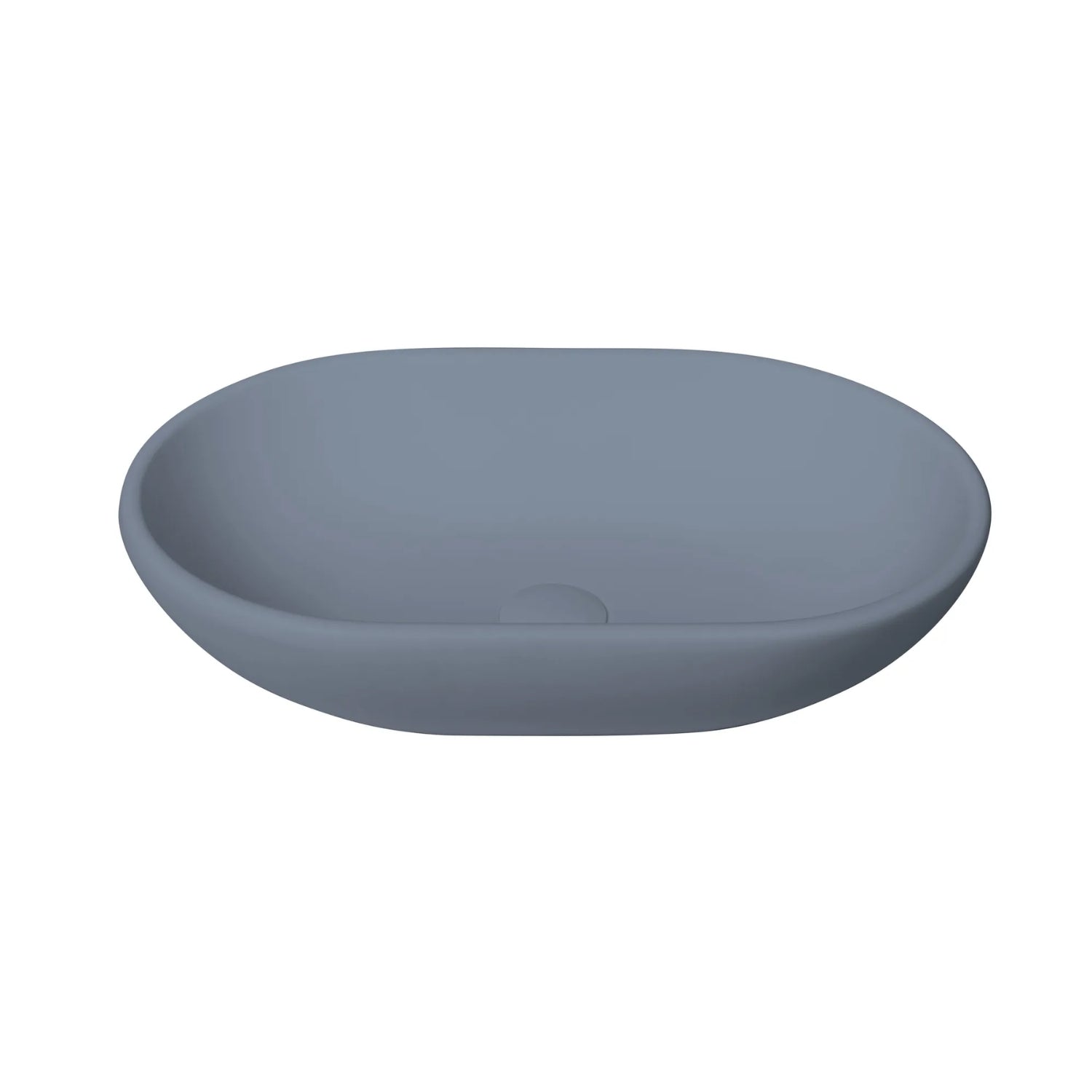 BC Designs Crea Vanity Top Mounted Cian Solid Surface Countertop Basin - 575mm x 145mm