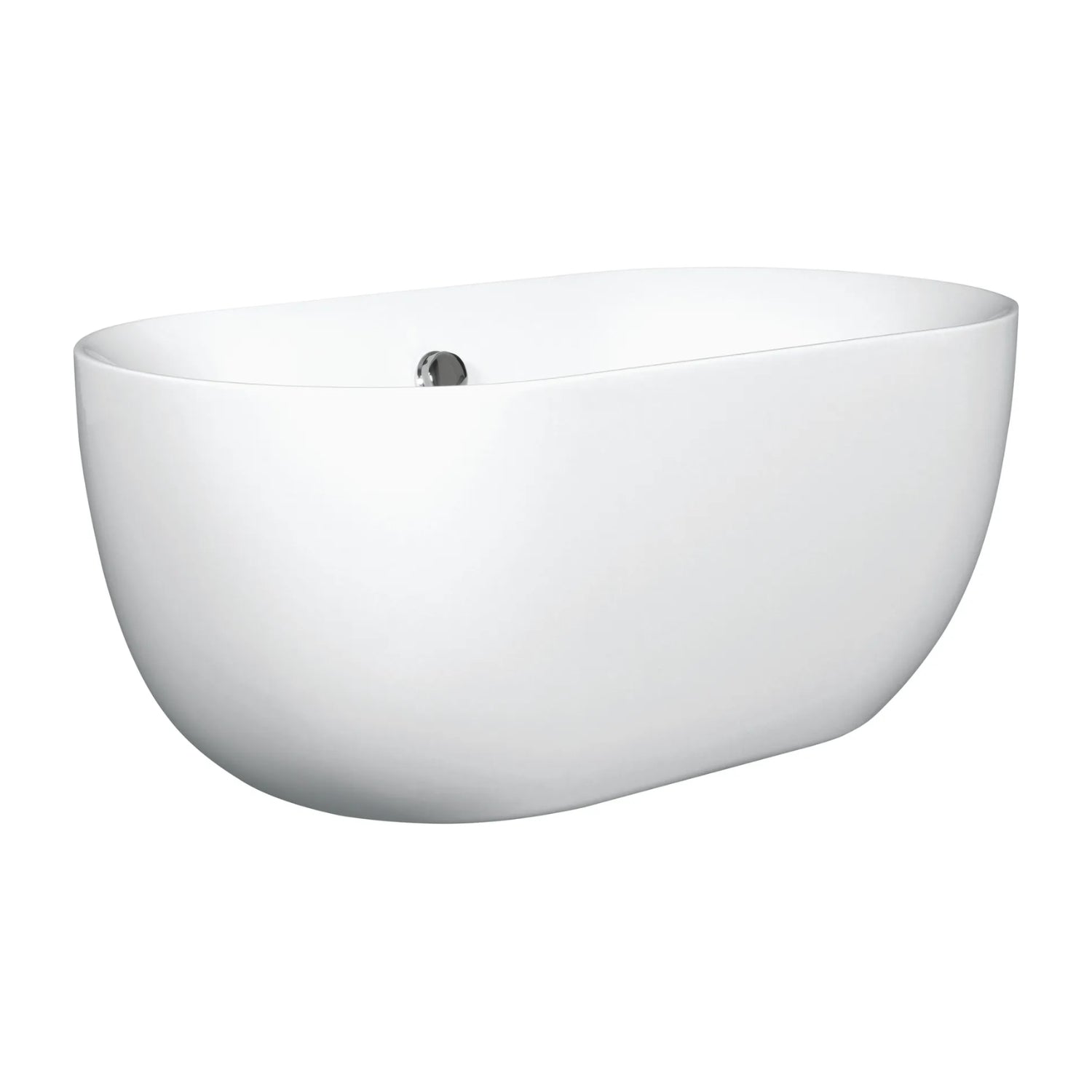 BC Designs Dinkee Acrylic Freestanding Bath - 1500mm L x 780mm W, White