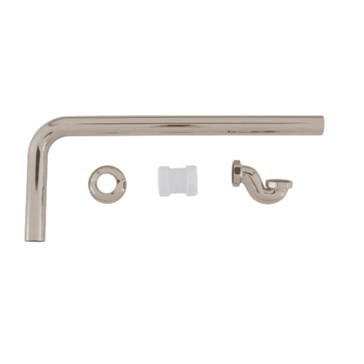 BC Designs Exposed Brass Low Bath Trap with Adaptor and Pipe, 40mm/42mm