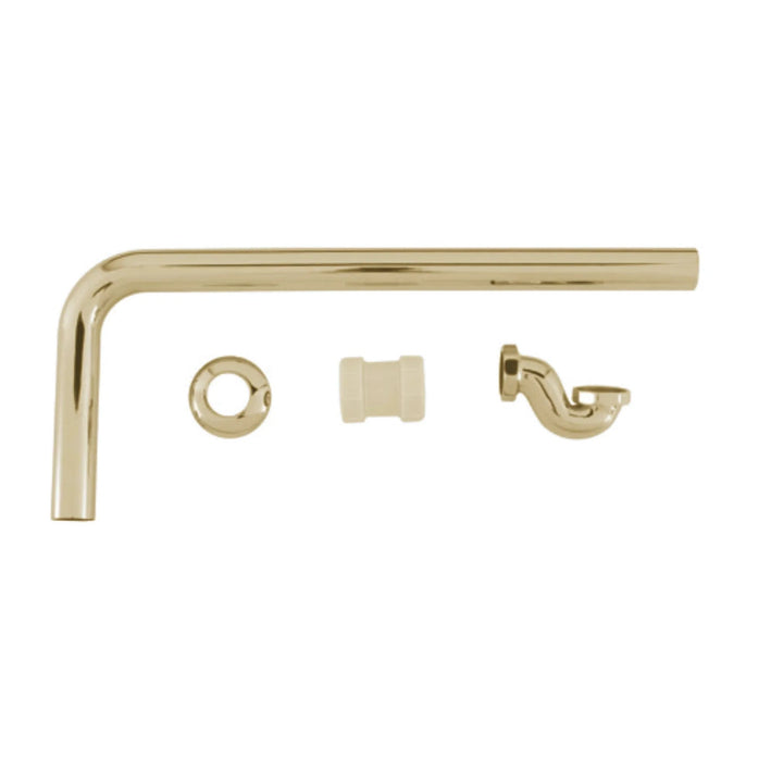 BC Designs Exposed Brass Low Bath Trap with Adaptor and Pipe, 40mm/42mm