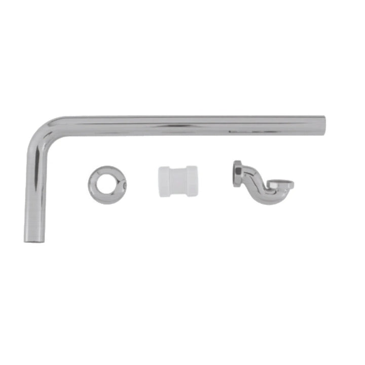 BC Designs Exposed Brass Low Bath Trap with Adaptor and Pipe, 40mm/42mm