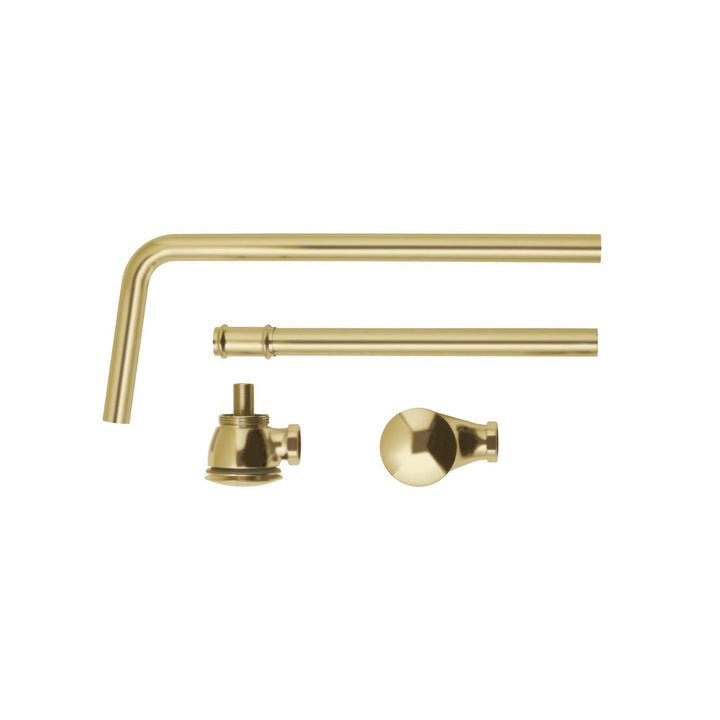 BC Designs Extended Brass Push Down Exposed Bath Waste